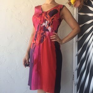 Silk Fit & Flare Work Dress 4